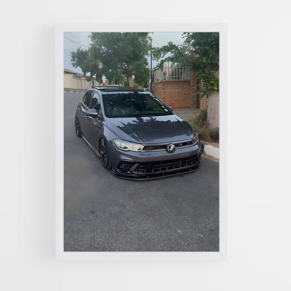 Poster Grey Racer – affiche Volkswagen (vue 3)